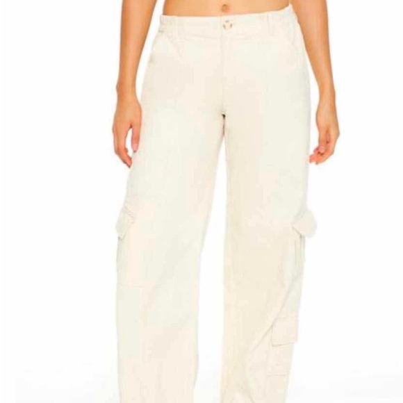Corduroy Wide-Leg Cargo Pants - Medium - Picture 1 of 8